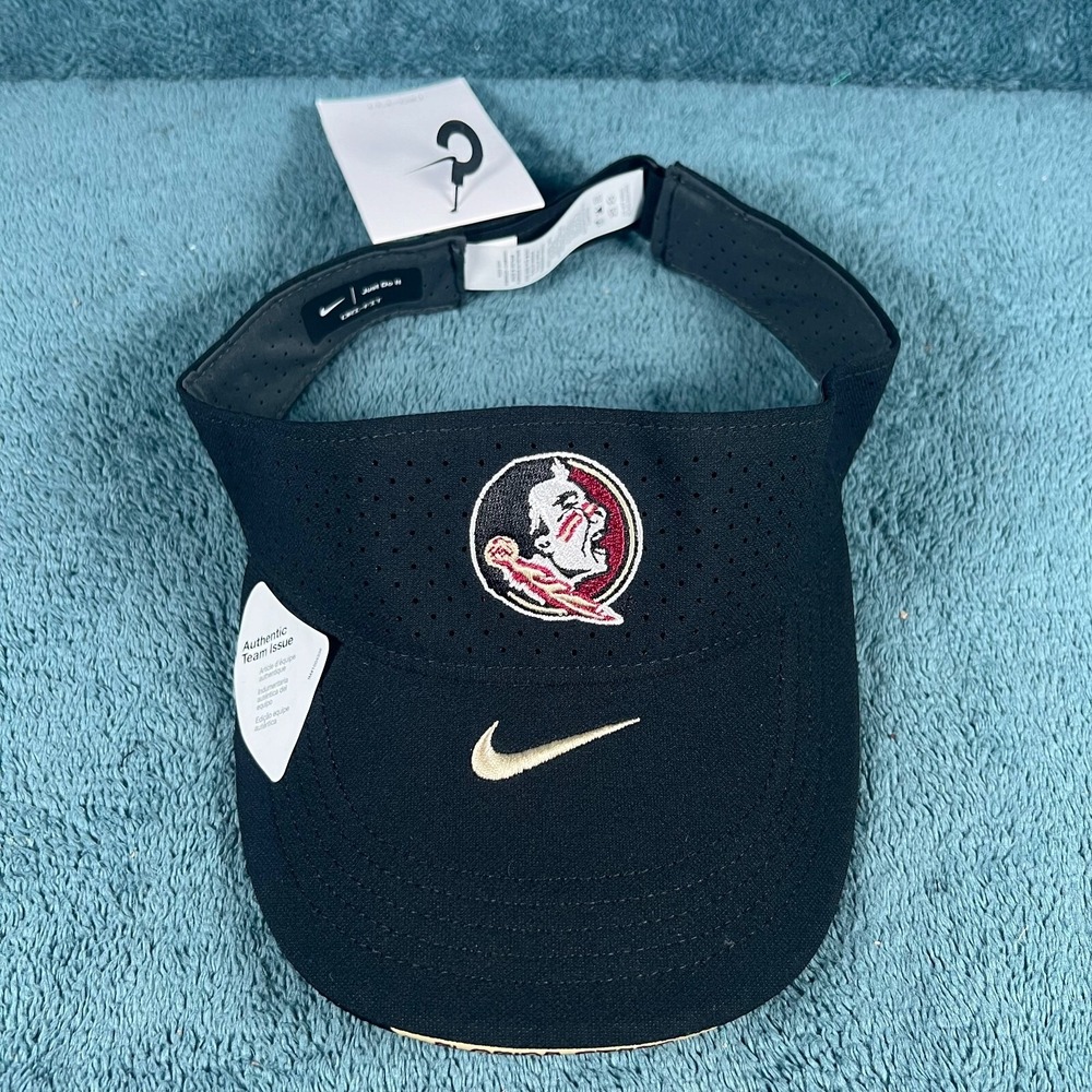 Nike Florida State Seminoles Unisex Black Swoosh Dri-Fit Adjustable Sports Visor
